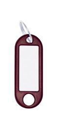 Wedo 262811807 Keyring for Labelling, Brown, Pack of 100, with Ring