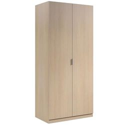 Loungitude - Armoire penderie 2 Portes L82 x H180cm - Chêne