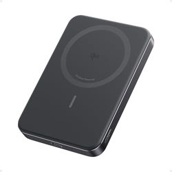 Anker MagGo powerbank, magnetische batterij van 10000 mAh, draagbaar en ultradun, compatibel met MagSafe, ultrasnel, Qi2-gecertificeerd met 15 W, ergonomisch ontwerp, enkel voor iPhone 16/15/14/13/12