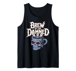 Brew Of The Damned - Tazza da caffè con teschio gotico Canotta
