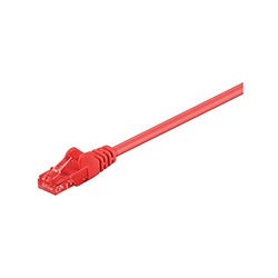 Goobay 68436 CAT 6 Patchcable, U/UTP, Red, 0.5m Cable Length