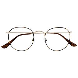 Opulize Sol Reading Glasses Blue Light Blocking Metal Retro Improve Sleep Reduce Headaches Computer Gaming Brown Tortoiseshell Mens Womens B94-2 +2.50