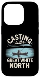White North Canoe Fishing Trip Canada Outdoor Adventure Case for iPhone 14 Pro