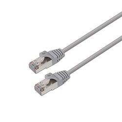 AISENS A137 – 0289 – Câble réseau latiguillo RJ45 (Souple, 20 m, Double Blindage, 10/100/1000 Mbit/s, commutateur/routeur/Modem/Point d'accès) Couleur Gris