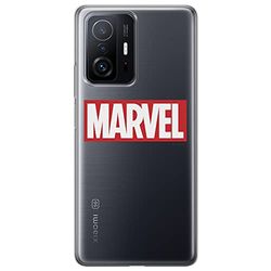 ERT GROUP mobiltelefonfodral för Xiaomi 11T 5G / 11T PRO 5G originalt och officiellt licensierat Marvel mönster 006 optimalt anpassad till formen på mobiltelefonen, gedeeltelijk transparant