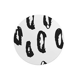 Questo Casa, Tapis de Souris Rond imprimé numérique avec Fond antidérapant pour Bureau et Maison Diamètre 22 cm