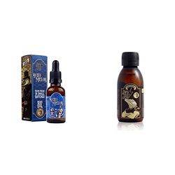 HEY JOE - Beard Oil Nº3 ACID MELON 30ml | Aceite para barba30ml con ARGÁN, JOJOBA y MACADAMIA. Aroma a MELÓN & Beard Shampoo Nº1 120 ml | Champú para barba 120 ml con extracto de EUCALIPTO