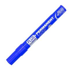 Plus Office – Rotulador Permanente, Marcador Permanentes con Punta Cónica de 1.3mm, Rotulador Permanente Resistente al Agua y Luz, Permanente para Rotular, Marcar y Dibujar (Azul)