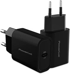 PowerLot 20W USB C Caricabatterie 2 Pack PD 3.0 Compatibile per iPhone 14/14 Plus/14 Pro/14 Pro Max/13 Series/SE, Caricatore Rapido per iPad, AirPods Pro 2, iWatch 8 Ultra, Pixel 6, ecc.