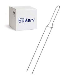 Decora, 5064116 Lot de 25 épingles en acier inoxydable, à 2 pointes, pour retourner des colombes ou des panettons, garantissant un meilleur soutien pendant les phases de refroidissement, 62 cm,