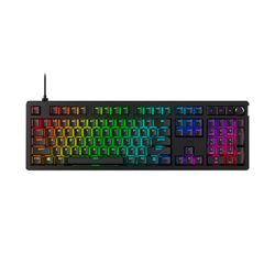 HyperX Alloy Rise mekaniskt speltangentbord, röda switchar, hot swap på varm, justerbara ben, utbytbart magnetfodral, svart (QWERTY spanska)