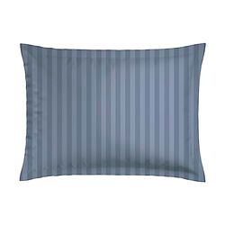 CXL by Christian Lacroix - Set med 1 rektangulär minneskudde + 1 örngott - 50 x 70 cm - bomullssatin, maskintvättbart vid 40 °C - vävd rand, blå