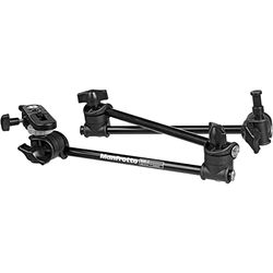 Manfrotto 196B-3 - Soporte para cámaras, con espigote y conector de cámara, 3 secciones, negro