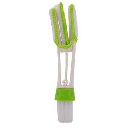 Errecom Brosse de nettoyage des buses d'aération climatiseurs avec manches en microfibre et brosse à poils doux