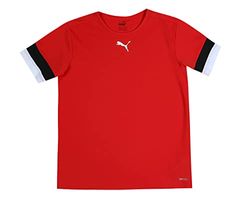 PUMA Unisex niños Shirt, Red Black White, 176