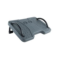 TOOQ TQFR0601-G - Repose-pieds inclinable, pour le bureau et la maison, surface antidérapante, couleur grise