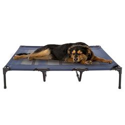 Petmaker Cama elevada para cães, cama portátil para animais de estimação de 48 x 35,5 polegadas com pernas antiderrapantes, berço para cães ou cachorros para interiores e exteriores, para animais de