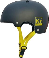 Alk13 Unisex – Krypton sporthjälmar, svart gul stjärna, XL
