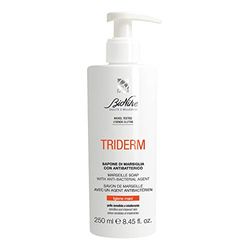 Bionike Triderm - Sapone Liquido di Marsiglia Antibatterico, Detergente Mani per Pelli Sensibili e Intolleranti, Azione Protettiva e Idratante, Dona Morbidezza alla Pelle