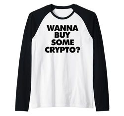 ¿Quieres comprar algo de cripto? Camiseta Manga Raglan