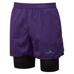 Ronhill Uomo, Tech Revive-Pantaloncini, 12,7 cm, Imperiale/Nero, L
