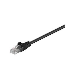 Goobay 68653 CAT 5e Câble de Liaison, U/UTP, Noir, 7.5m Longueur de Câble