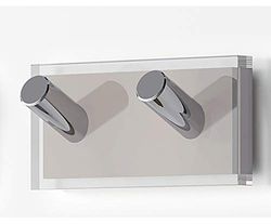 Gedy Rainbow Percha, Resinas termoplásticas, Transparente Beige, Doble