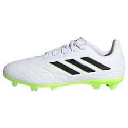 adidas Copa Pure.3 Firm Ground Boots, Scarpe da Calcio Unisex - Bambini e ragazzi, Ftwr White Core Black Lucid Lemon, 38 EU