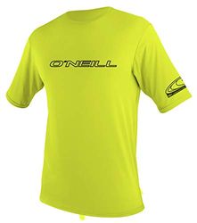 O'Neill Heren Basic Skins S/S Rash Tee Vest, Lime, M