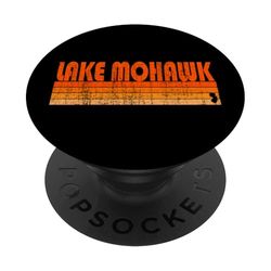 Lake Mohawk, estilo retro de los años 80 de Nueva Jersey PopSockets PopGrip Adhesivo
