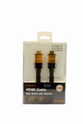 VS-ELECTRONIC - 610760 HDMI-platte kabel, stekkerstekker, versie 1.4, High Speed, Ethernet, AWG28, 2 m lengte 5822BL
