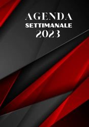 Agenda 2023 Settimanale: vista verticale | Formato Grande A5 | 12 mesi da gennaio a dicembre | 1 Settimana su 2 pagine