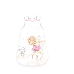 Herding Best - Saco de Dormir para bebé (algodón, 70 x 45 cm), Color Blanco y Rosa