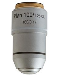 Levenhuk- Med 100x Plan Achromatic Objective Microscopios, Multicolor (76073)