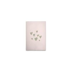 A.S. Création DD132841 Impression sur toile pour chambre d'enfant Motif cœur Beige Vert 40 x 60 cm