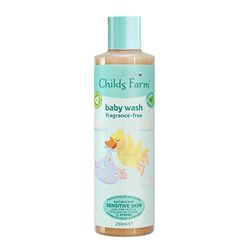 Childs Farm Baby Body Wash, Unfragranced, Gently Cleanses, Suitable for Newborns with Dry, Sensitive and Eczema-prone Skin (Packaging may vary), 250 ml