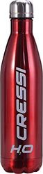 Cressi Water Bottle H20 Stainless Steel - Unisex Sport Bottle