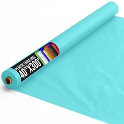 Exquisite Premium Quality Plastic Table Cover Banquet Rolls 101,6 cm X 300 '(Aqua)
