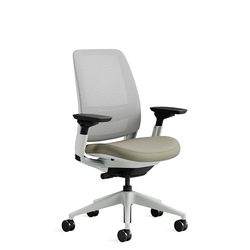 Steelcase Series 2, silla de oficina ergonómica con sujeción lumbar y brazos 4D regulables, respaldo de malla Trufa