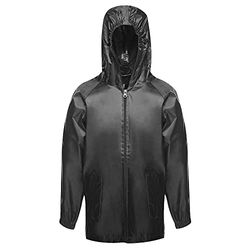 Regatta Kids Pro Stormbreak Waterproof Hooded Shell Jacket With Safety Reflective Detail Jackets Waterproof Shell, Unisex adulto, Black, 11-12