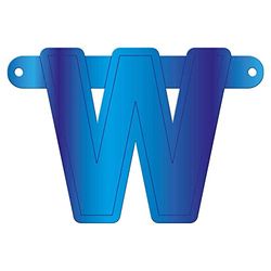 Folat 50223 Banner Letter W::Blauw