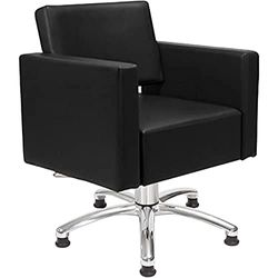 Layer Individual 35300154 Lady Hairdressing Chair with Base and Glider Black