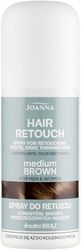 JOANNA Spray di attacco marrone medio 75 ml – Rivestimento dei capelli grigi & Approcci rinnovabili – Copertura continua – Effetto cashmere – Risultato del colore naturale – Spray ricostituito