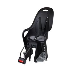 POLISPORT 8408100002 - Baksäte för cykel KOARI med hjul från 26 tum till 28 tum lämplig för barn med en maximal vikt på 22 kg med förankring till ramen i svart/grå