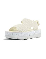 CAMPER Oruga Up Sandalen voor dames, Wit naturel, 36 EU