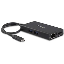 StarTech.com DKT30CHPD - Adaptador USB-C multifunción para Ordenadores portátiles, Color Negro