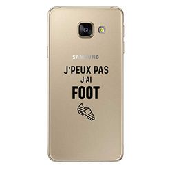 Zokko fodral Samsung A5 2016 Jpeux Pas J'Ai Foot - mjukt genomskinligt bläck svart