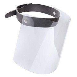 Panaro – transparant vizier voor het gezicht, spatwaterdicht, met schuimrubberen frame en verstelbaar PET-vizier, PPVISOR, 100% Made in Italy, set met 5 vizieren