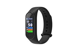 DCU TECNOLOGIC Activiteitsarmband, smart band, smartwatch, touchscreen, IP68, compatibel met iOS en Android, zwart, zwart, Modern