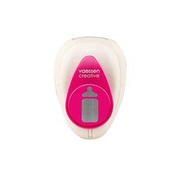 Vaessen Creative Craft Paper Punch - Baby Bottle - 1,5 x 0,6 cm - Circle Cutter for Crafting and Card Making